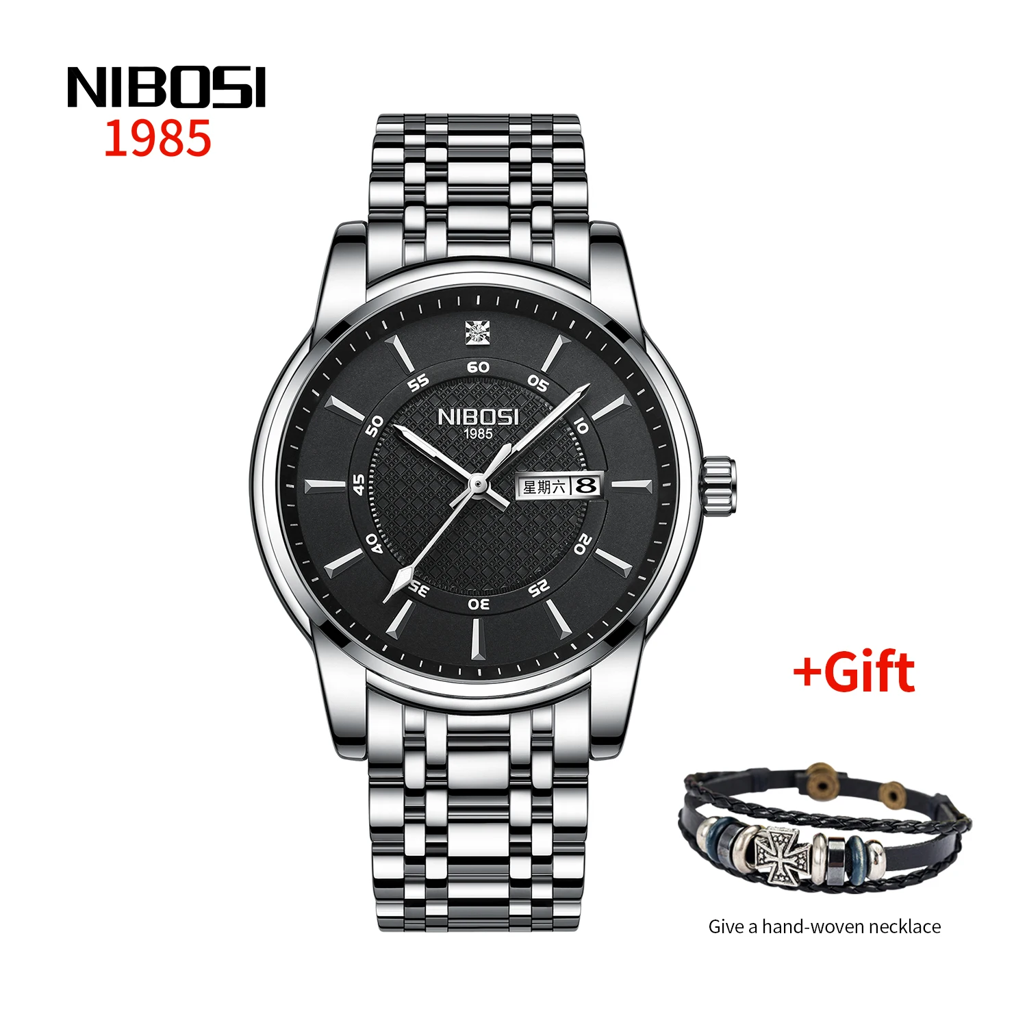 

NIBOSI 2381 Top Brand Luxury Men's Watch Sports And Leisure Quartz Men's Watch Military Waterproof Watch