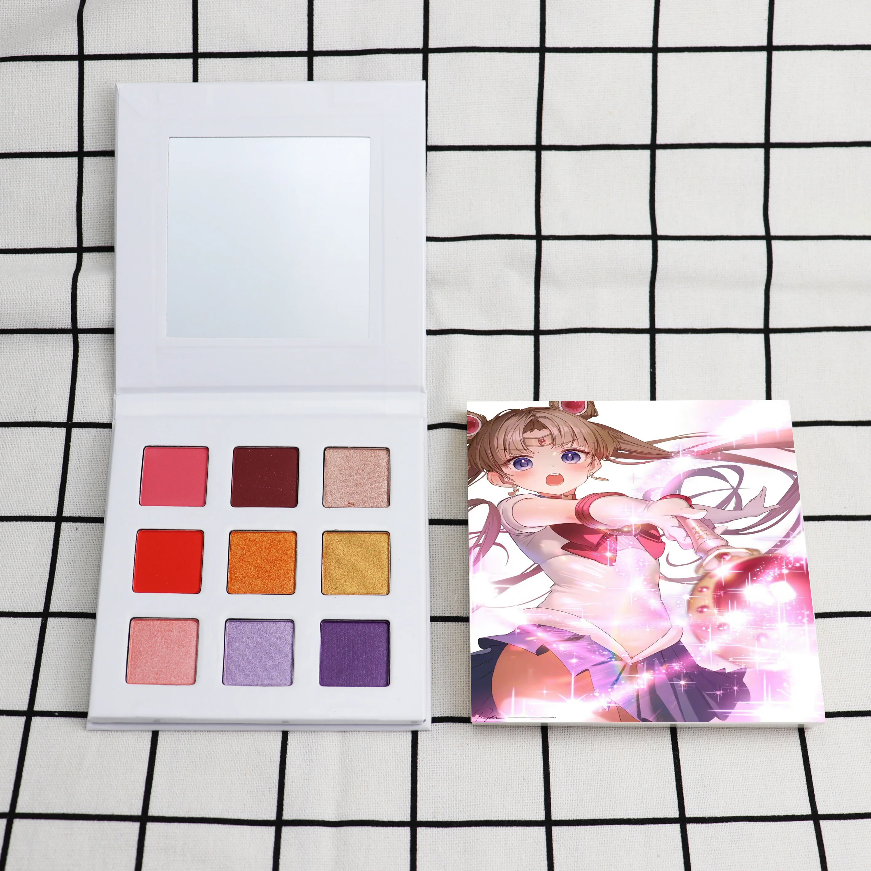 

Hot sale makeup glitter powder eyeshadow pallet palette, 9 colors