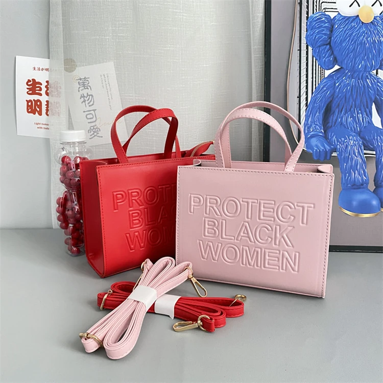 

2022 New Messenger Letter Hand Bag Ins Fashion Large Size Embossed Womenbag Tote Bag, Picture color