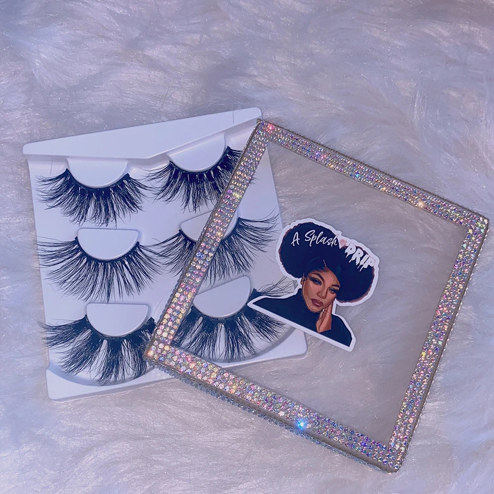 

Wholesale Best Selling Super Fluffy Mink Lashes wholesale Vendor Own Brand multi 7 Pairs eyelashes packaging box