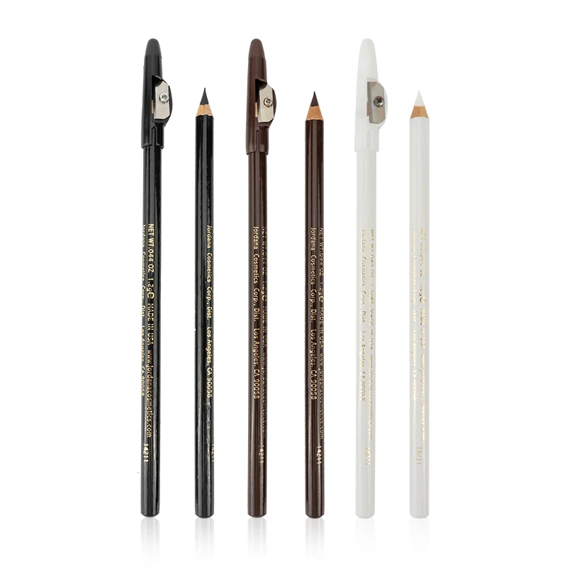 

Customized colors white microblading wooden eyebrow pencil