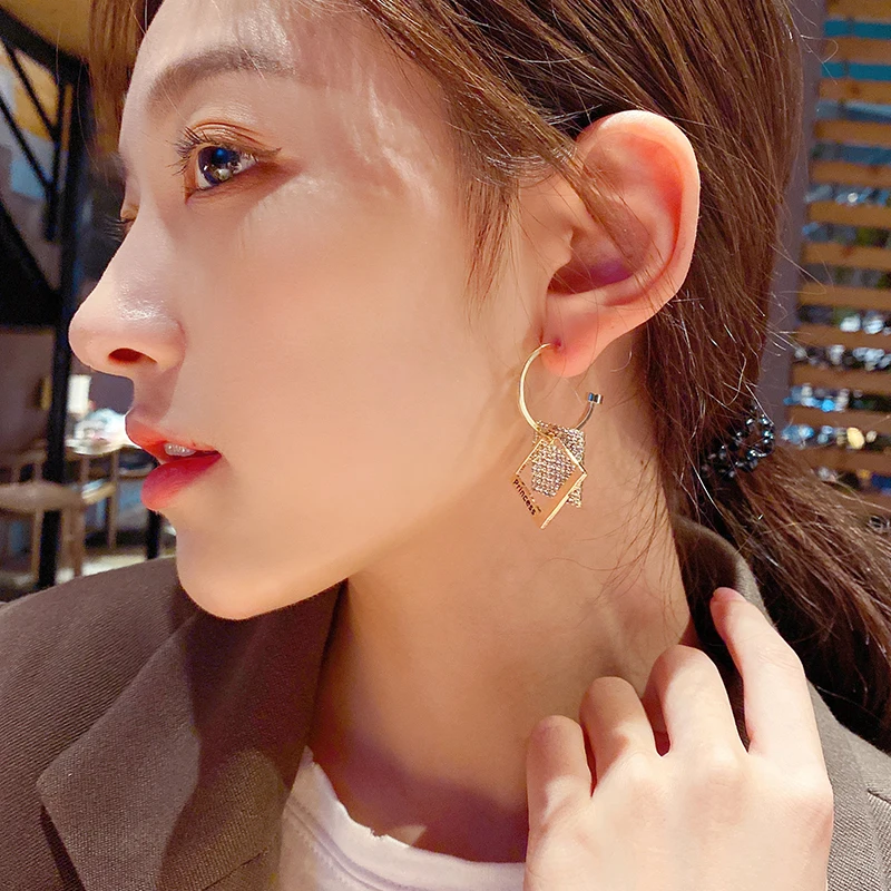 

Kaimei For Women Brincos Statement Hot Trendy Cute Nickel Free Earrings Fashion Jewelry Earrings Square Stud Earrings, Many colors fyi