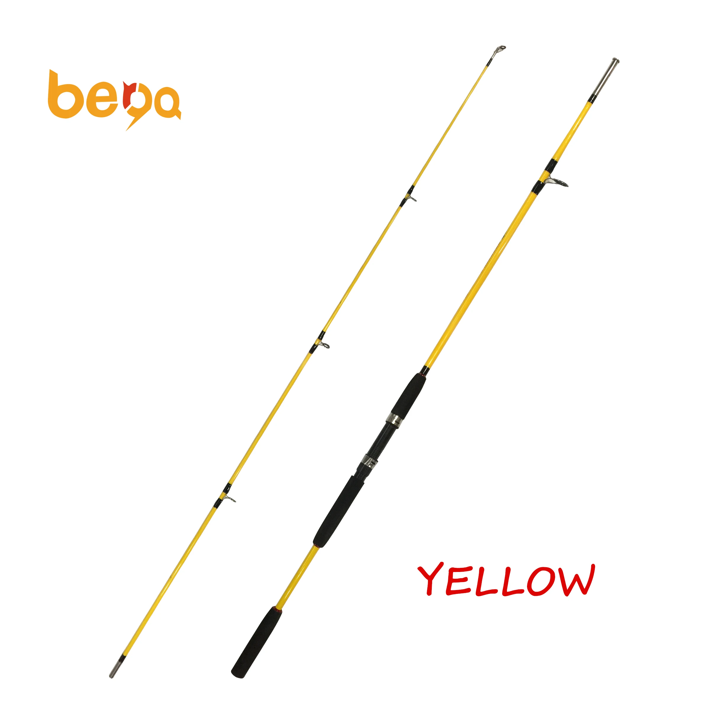 

1.8m 2.1m 2.4m 2.7m 3.0m Fiberglass Ice Fishing Rod Spinning And Bait Casting Fishing Rod, Yellow/blue,cyan, customizable