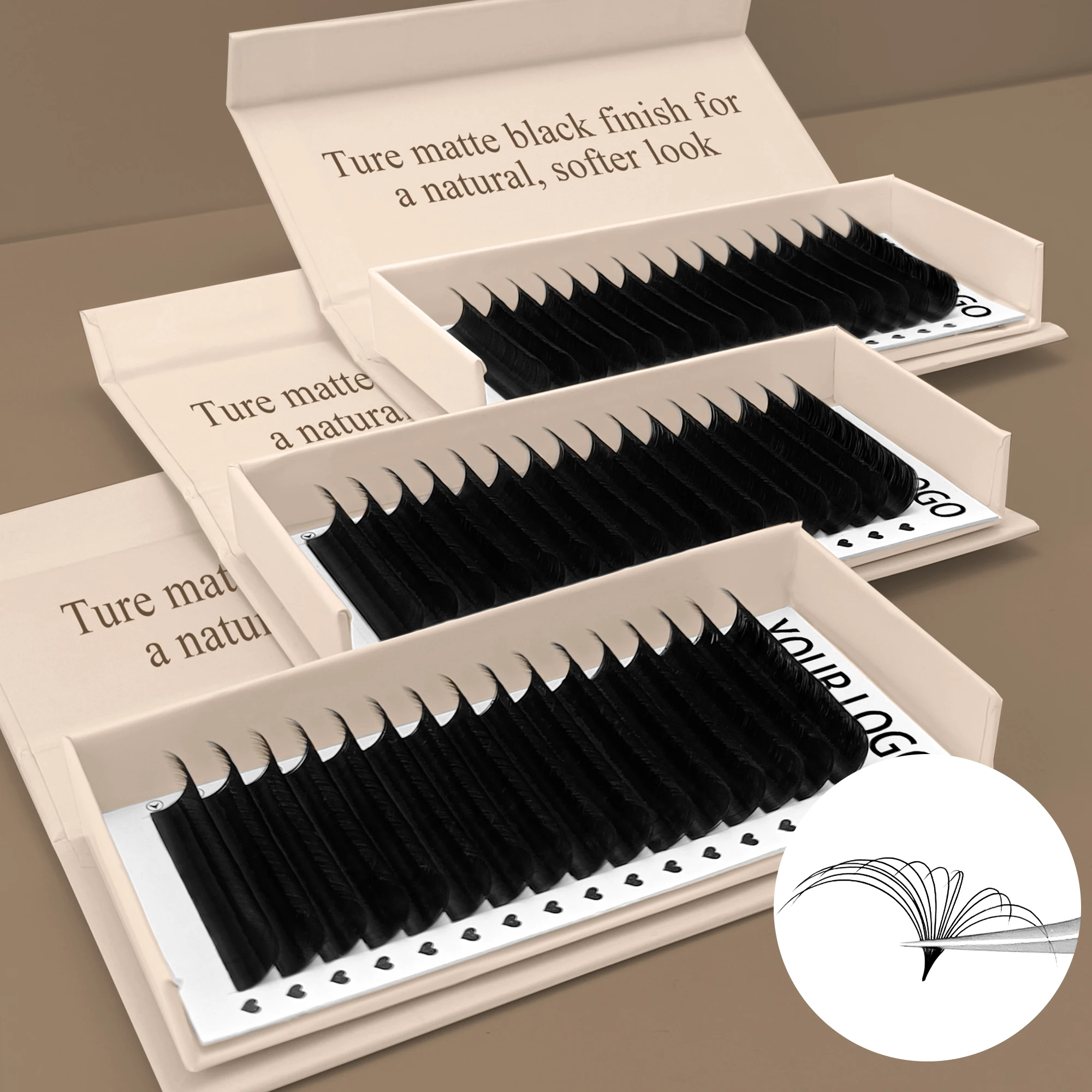 Lash Supply Soft Russian Volume Individual Eyelash Extension Trays