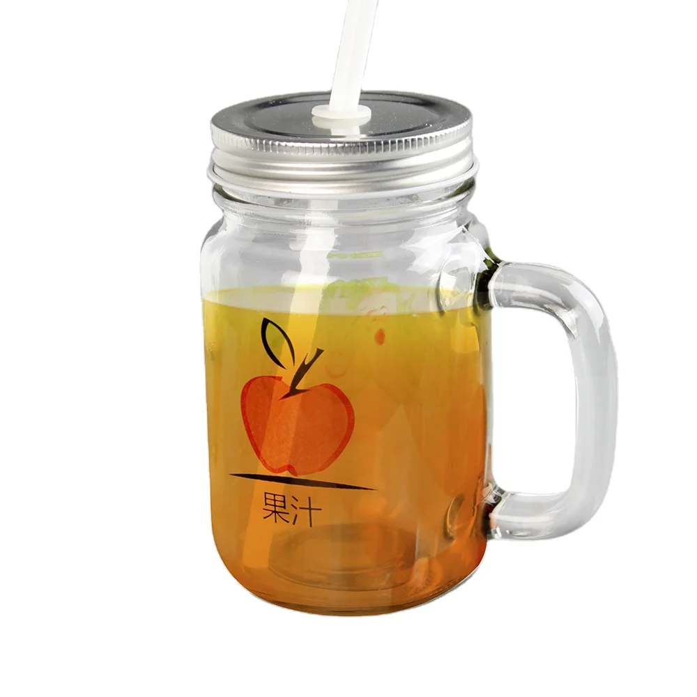 

Colorful 16oz Beer Mug Glass Sublimation Glass Mug Transparent Coffee Frosted Mug Beer
