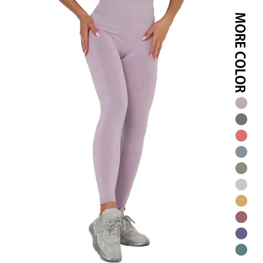 

Hygroscopic and sweat releasing gym high waisted workout scrunch butt sexy sport leggings