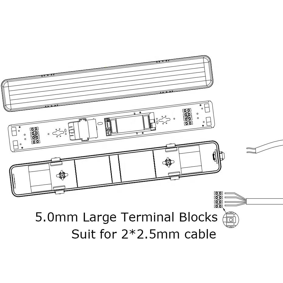 
1200mm SAA IP65 Weatherproof Batten Light Fitting LED Tri-proof Batten Light 