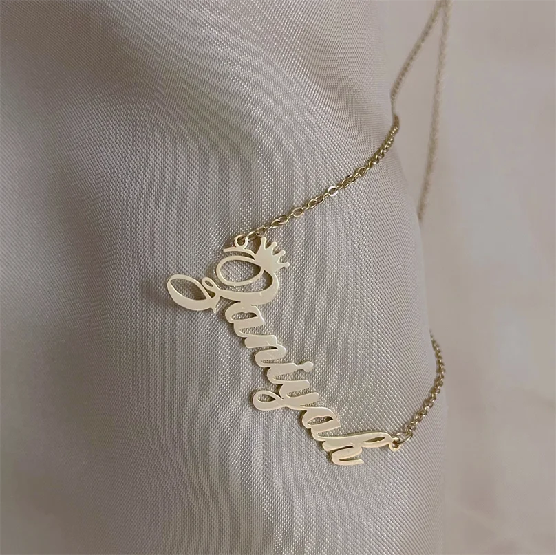 

2021 fashion Wholesale Best Stainless Steel Pendant Jewelry Personalized Custom Name Necklace For Women, Picture