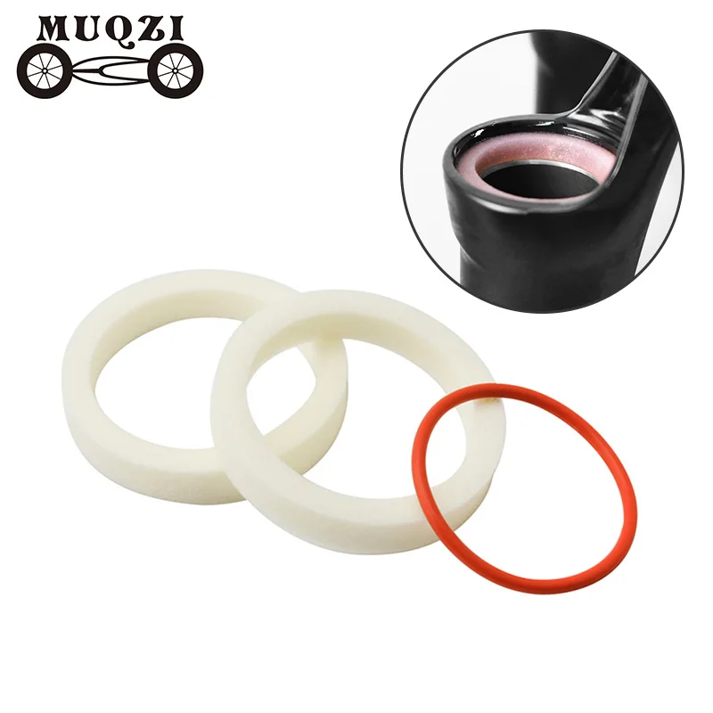 

MUQZI 2Pcs Bicycle Front Fork Sponge Ring Oil Foam Absorb Seal 30/32/34/35/36/38/40mm Forks Bike Accessories