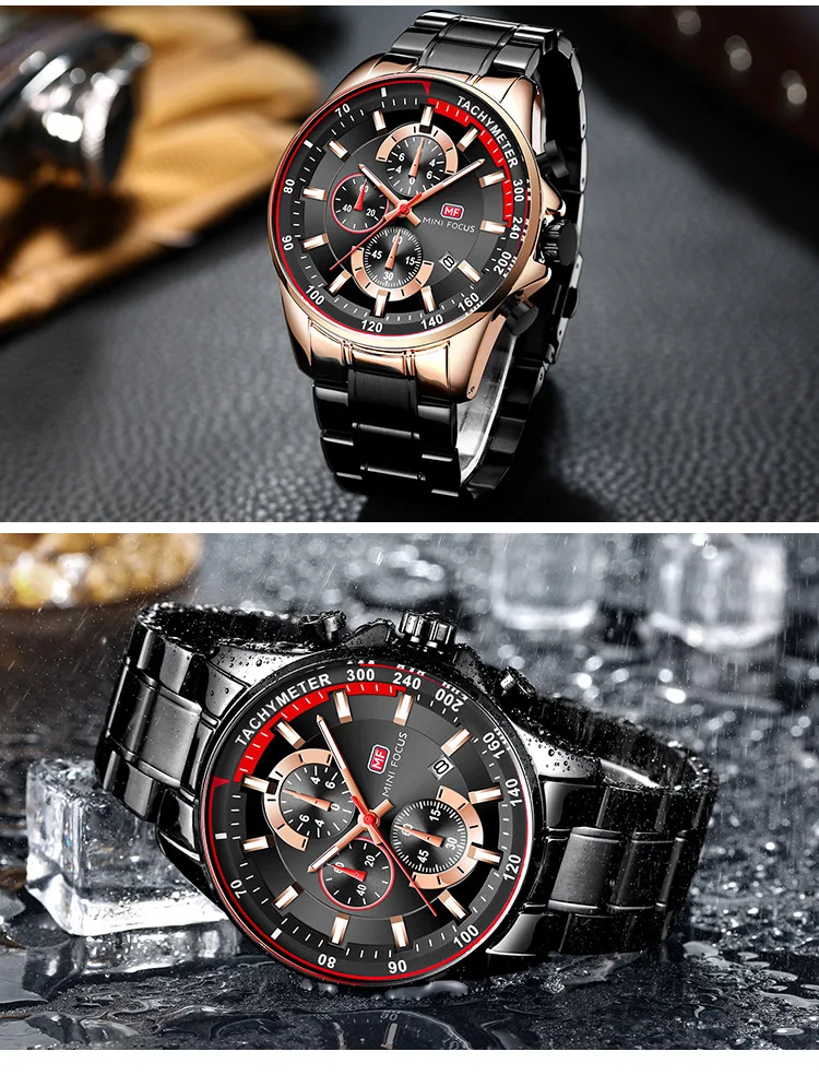 Mini Focus Men's Wristwatches Luxury Stainless Steel Quartz Watch 2020 ...