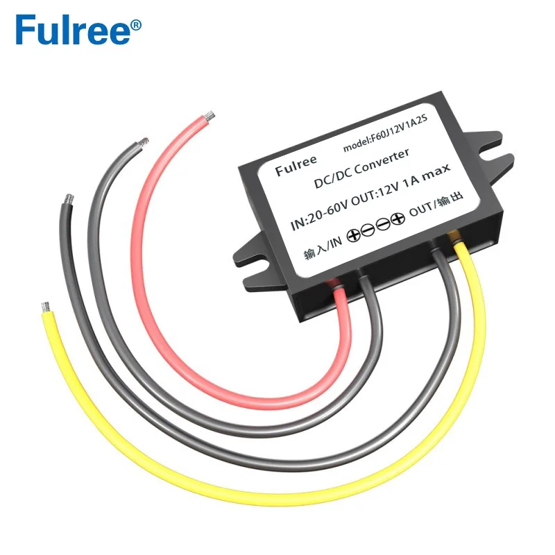36V 48V (20-60V) to 12V 1A 2A 3A 5A 8A DC-DC Buck Converter 48VDC to 12VDC 3AMP 5AMP Converter