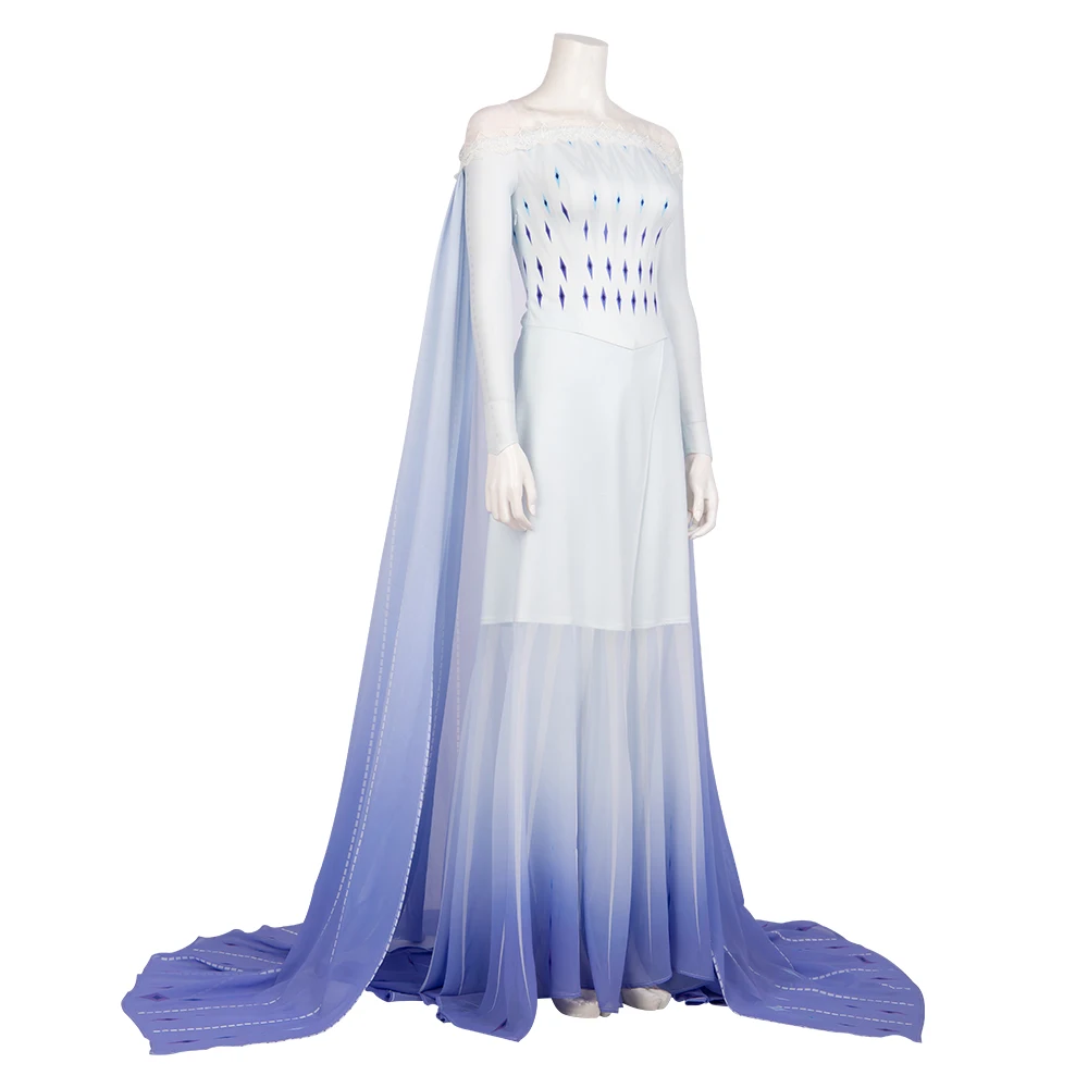 
Frozen 2 Elsa Ice Queen Cosplay Costume Adult women Christmas Halloween Costumes Set MZX-M20190320 