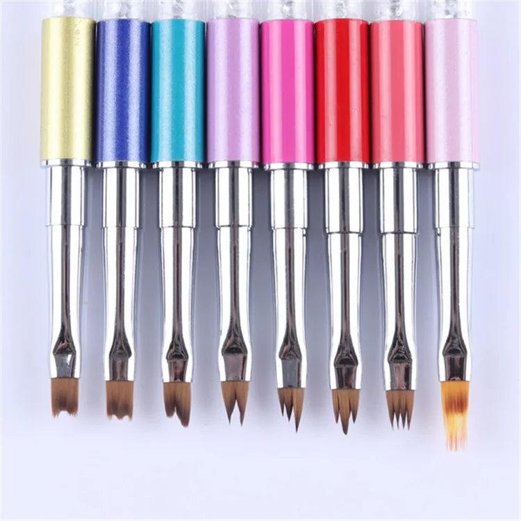 Hot Sale Professional French Tip Lines Liner Drawing Painting Gel Pen with Cap DIY Acrylic Nail Art Brush Manicure Design Tools