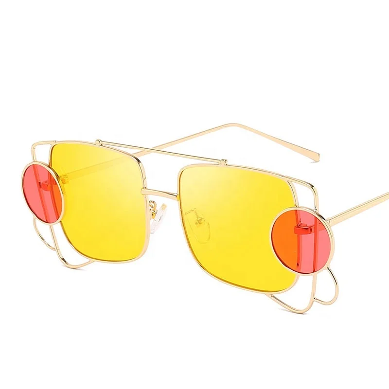 

MOCOO 2020 metal sunglasses trendy personality eyewear irregular frame with dot shape sunglasses for men&women, As you see