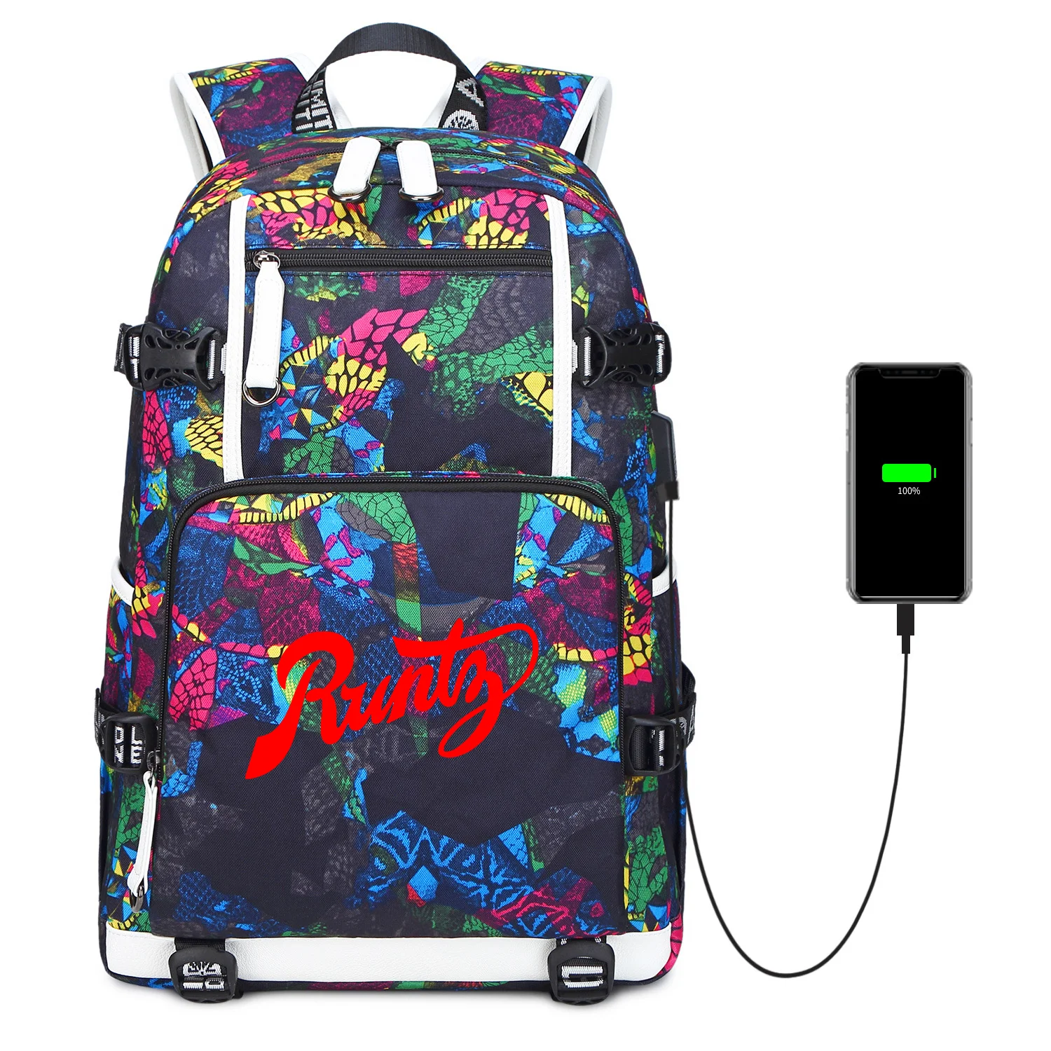 

Hot Sales Custom Print Bags Cigar Runtz Waterproof Anti-odor Laptop school bags usb charging backpacks for teenagers