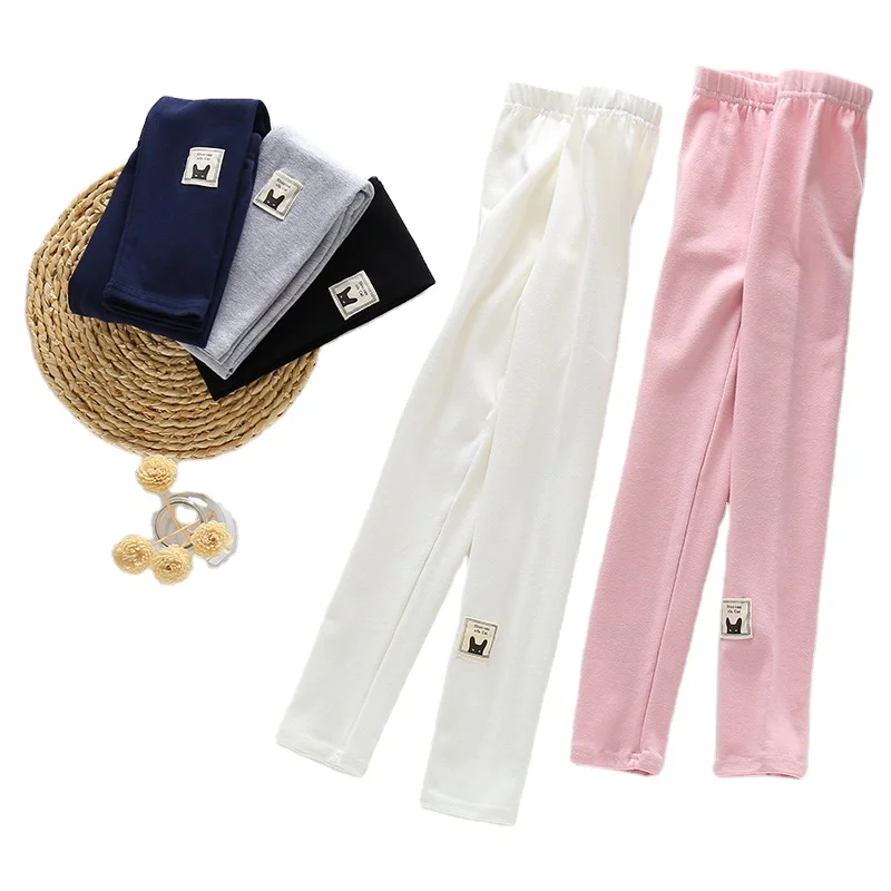 

New autumn girl Korean style outer wear leggings 95 cotton high quality long pants
