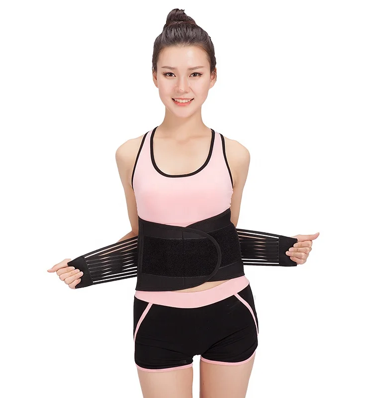 

Working Lumbar Belt Thermal Slim Waist Trainer Waist Trimmer Lower Waist Support Brace Lower Back Spine Pain Belt for Women Men, Pink,green,blue