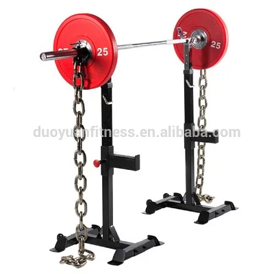 

Fitness Heavy Duty Adjustable Squat Stand Power Rack, Black