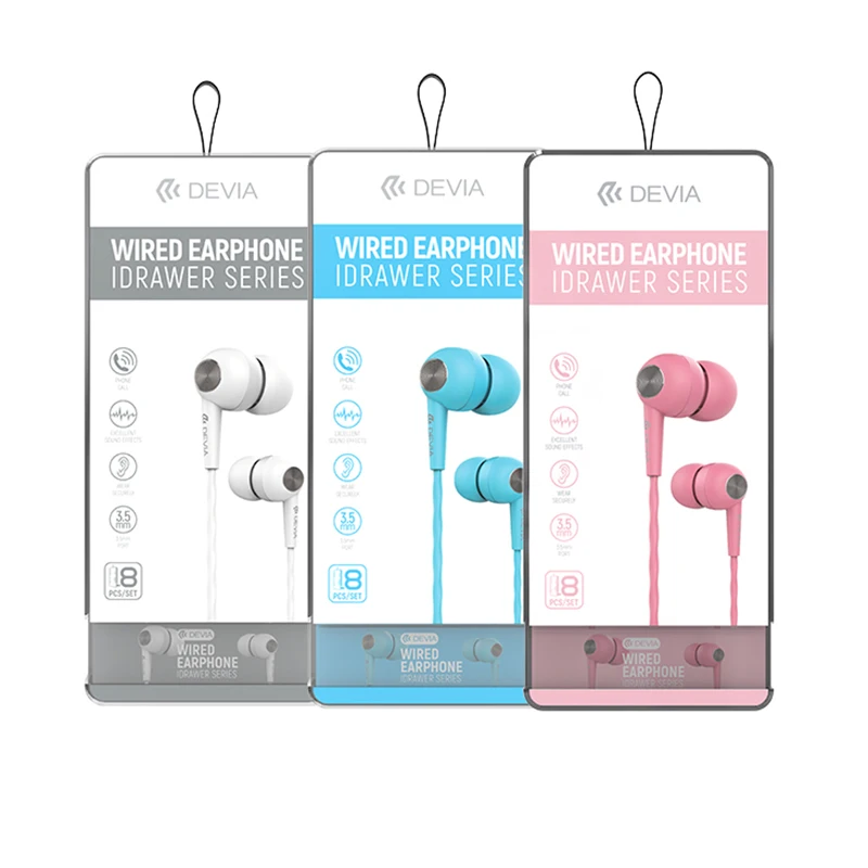 

Devia 8 IN 1 Gaming Speaker Wired Headphones Sports Earphone wholesale oem, Black, white, pink, blue