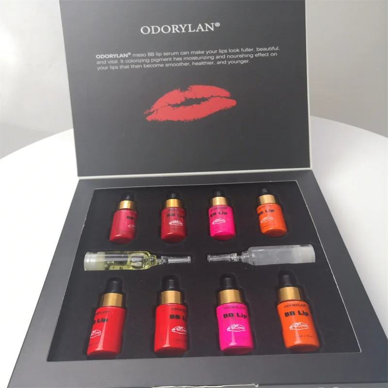 

2021s Factory price meso bb lips kit serum multi-colored bb cream lips in stock, Accept customized