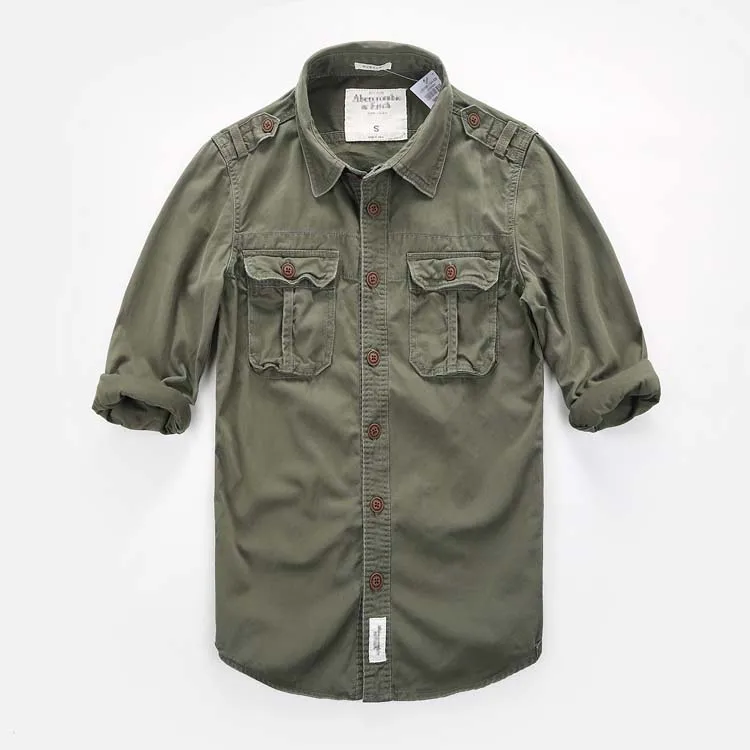 

Guaranteed service quality outdoor men's camouflage casual cargo long sleeve shirt, Customized color