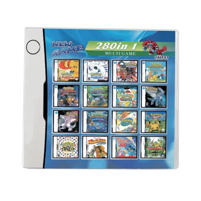 

New Arrival 280 in 1 Compilations Super Combo Multi Cart Video Game cards other pokemon game accessories for DS