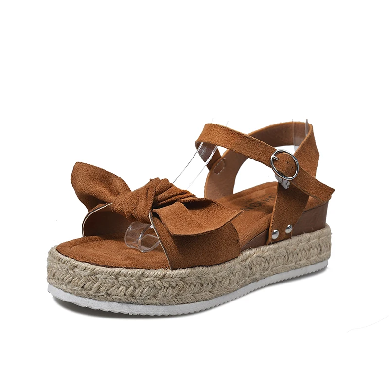 

SP043 chunky espadrille flat sandals women sandals 2021, Picture shows