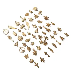 50pcs Metal DIY Craft Supplies Materials Handcraft Accessories Pendant Jewelry Making