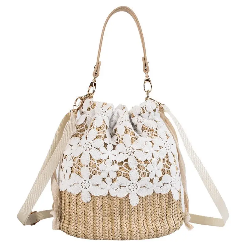 

2021 New Style Women Vacation Straw Bag Summer Beach