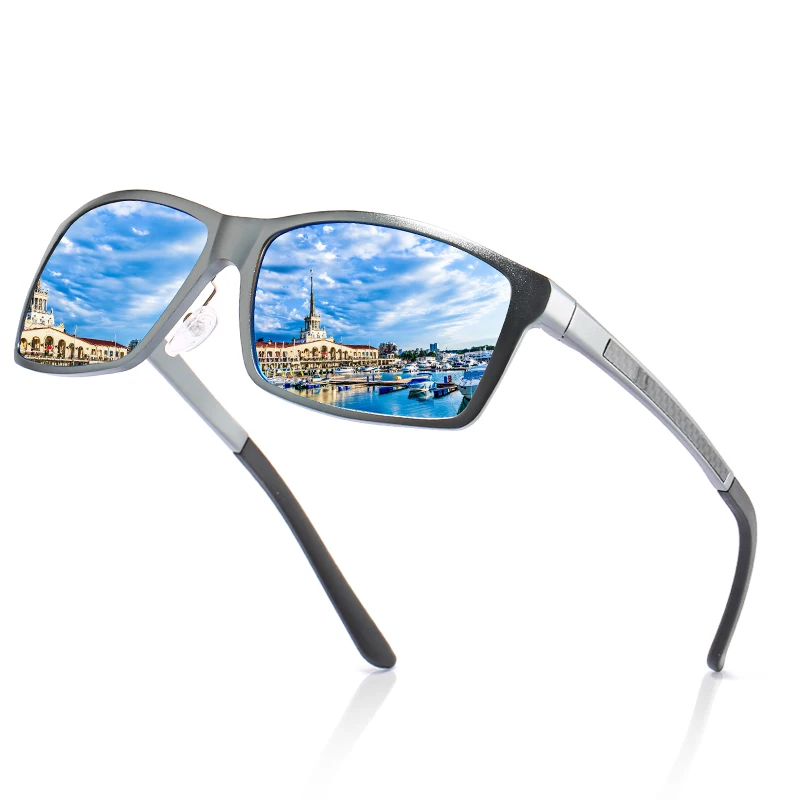 

Custom Logo Trendy Driving Sun Glasses Brand Design Men Magnesium Aluminum Polarized UV400 Sunglasses