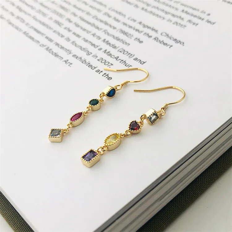 

Tassel Wholesale Simple Statement Latest Fashion Girls High Quality Drop Earrings, Picture shows