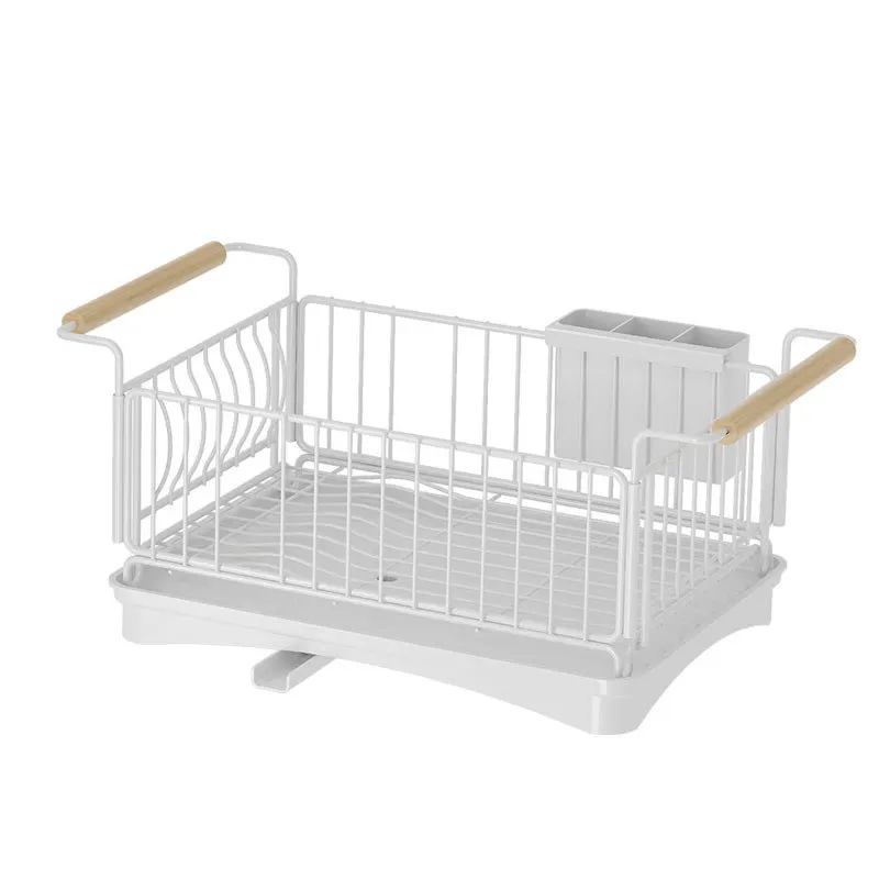 

Wholesale Stainless Steel Kitchen Racks Drying Dishes Sink Racks Foldable Kitchenware Storage Holder Dishes Draining Racks, 2 color