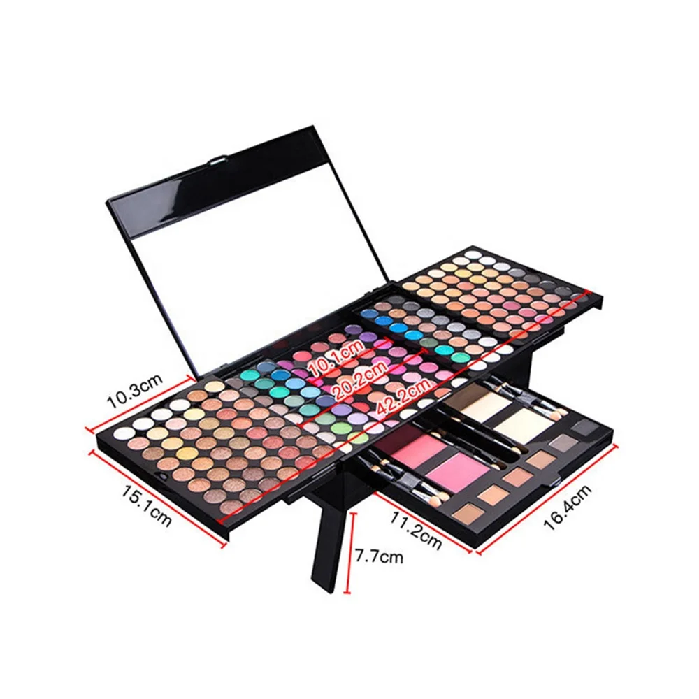 

Wholesale Makeup High Pigment Make Your Own Brand Private Label 194 Colors Glitter Custom Eyeshadow Palette