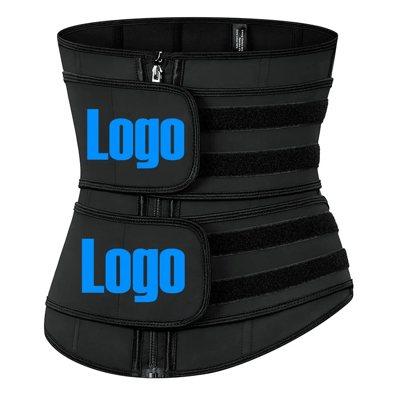 

Fitness Waist Trainer Belt Custom Logo Slimming Belt 9 Steel Bone 100% Latex Slim Trimmer Fitness Waist Trainer