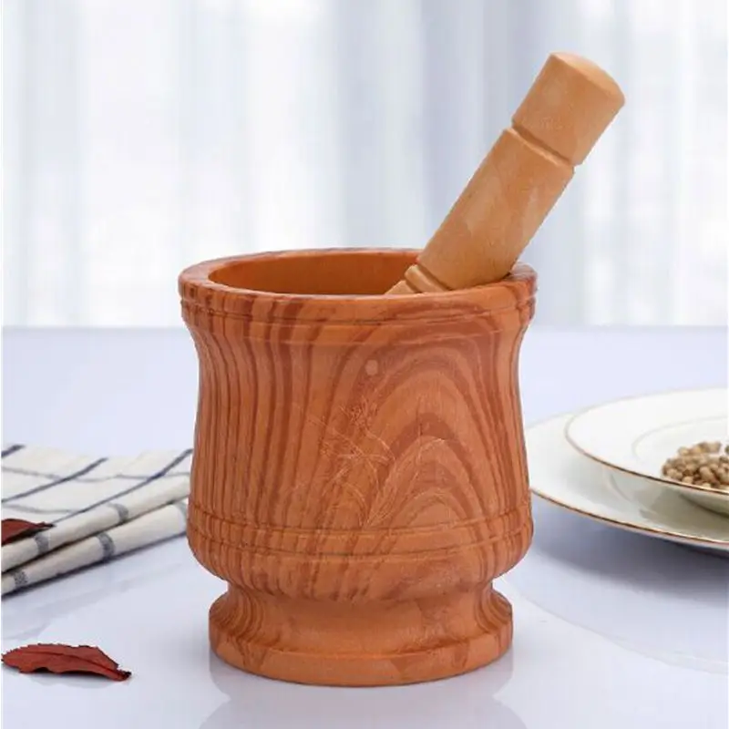 Hot Selling Plastic Mortar And Pestle Set Buy Pestle And Mortar Set Mortar And Pestle Set Imitated Wood Mortar Product On Alibaba Com