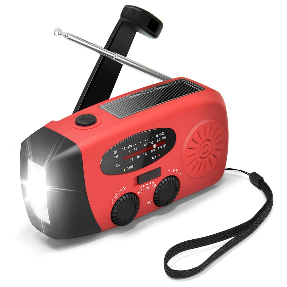 

Best Selling Portable Emergency FM AM WB Solar Radio with Power Bank, Customizied