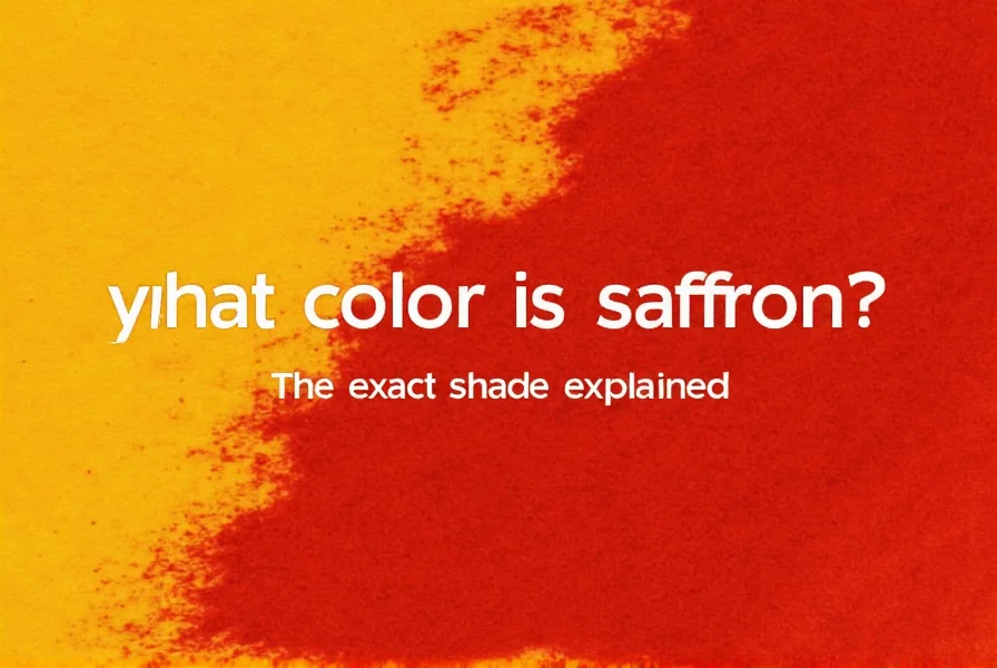 Color palette showing saffron #F4C430 paired with complementary colors for design and fashion applications