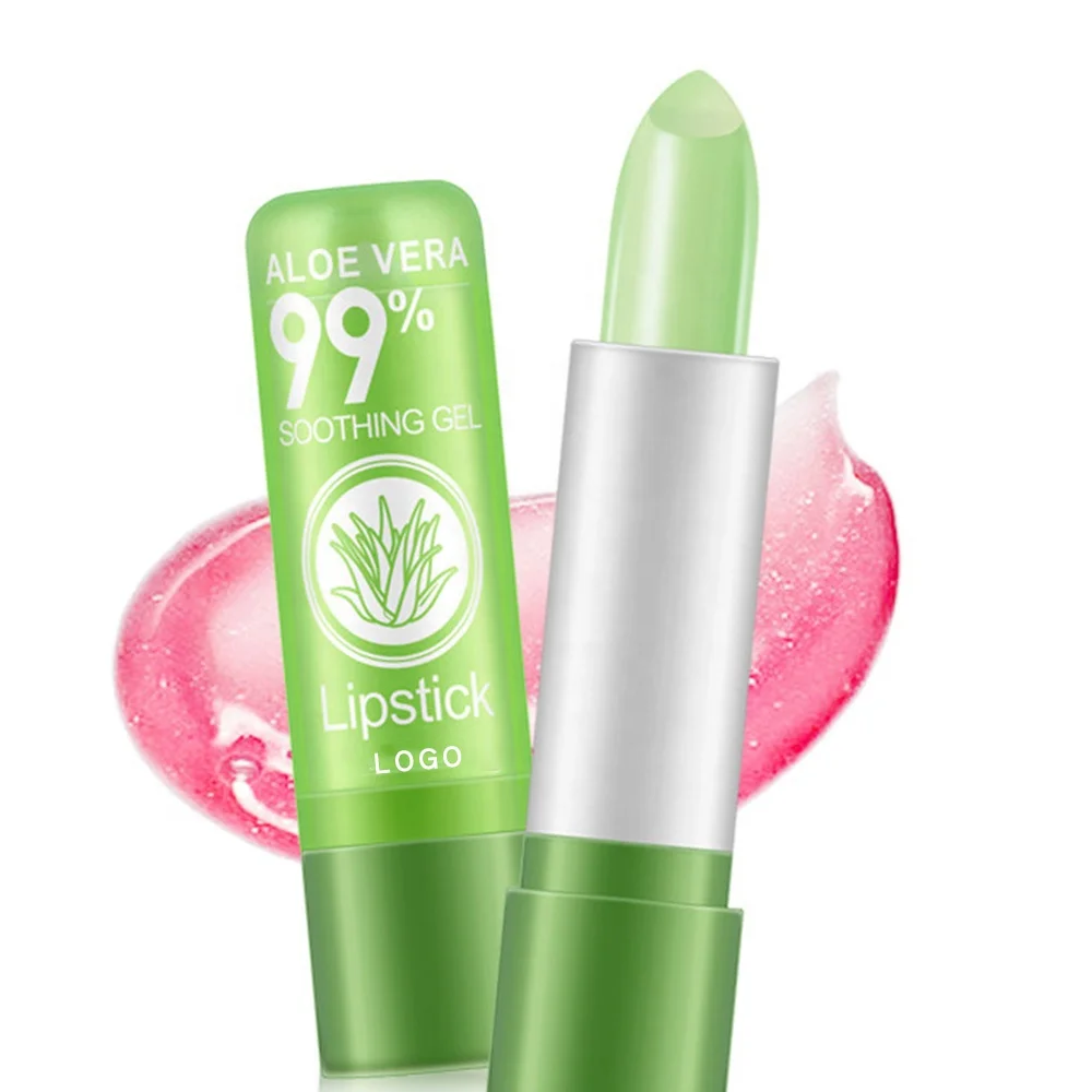 

New Formula Pure Plant Extraction Lipgloss Color Change Lipstick Aloe Vera Lipstick