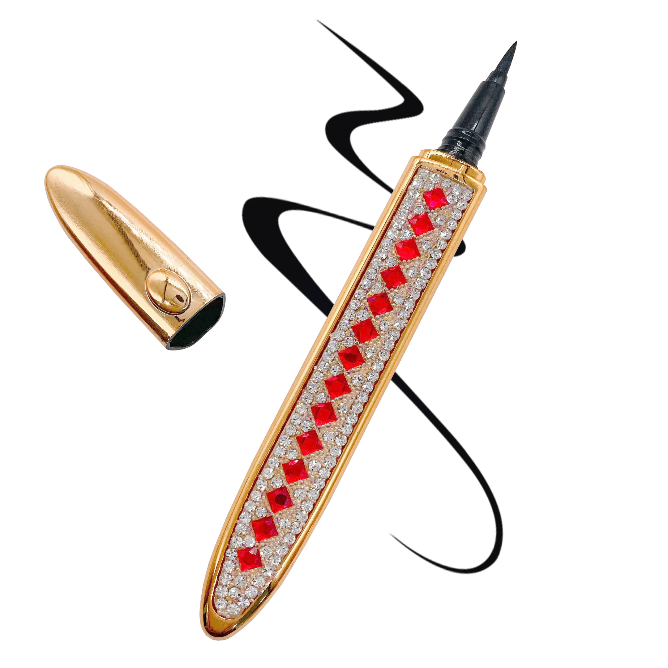 

World Beauty wholesale 3d false eyelashes magic eyeliner vendor, Black color