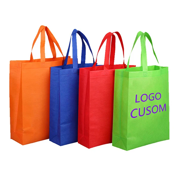 

Wholesale Eco-Friendly Laminated Non Woven Bag Folding Non Woven Shopping Bag with logo printing, Customized