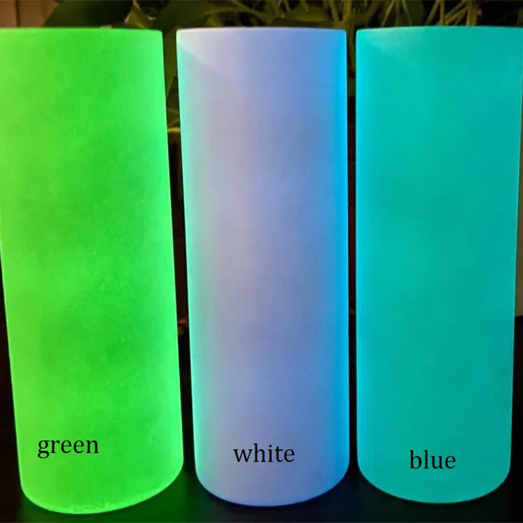 

New 20oz stainless steel straight sublimation skinny tumbler blank glow in the dark sublimation tumblers cup in bulk, Stainless steel color