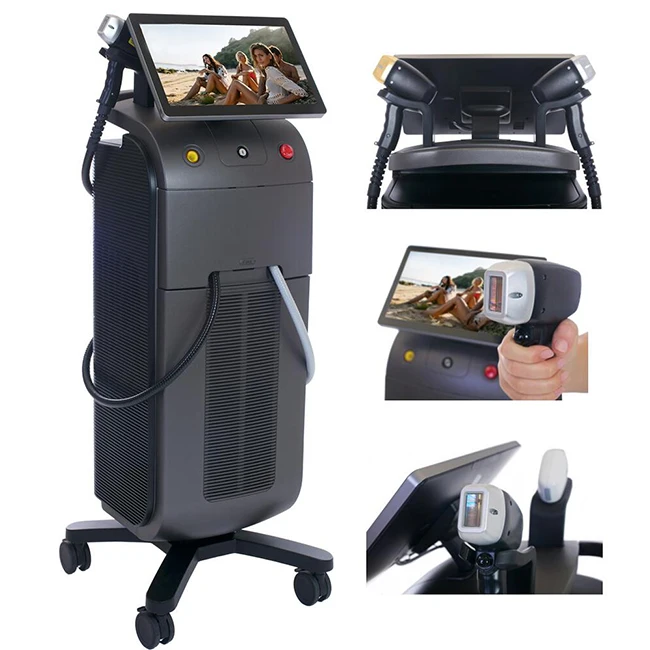 

Double Laser Handles Soprano Ice Laser 755 1064 808nm Alma Soprano Ice Platinum Diode Laser Hair Removal Machine