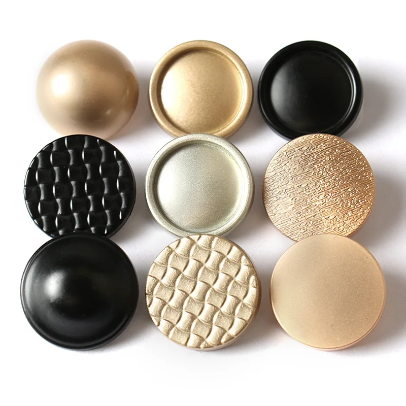 

COOMAMUU New Plating Buttons Elegant Decoration Button for Women Men Garment, As picture show