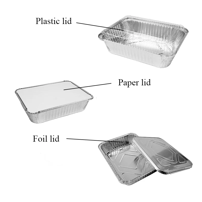 Allwinalu Aluminum Foil Trays 450 Ml Bbq Disposable Roasting Takeaway Oven Baking Containers