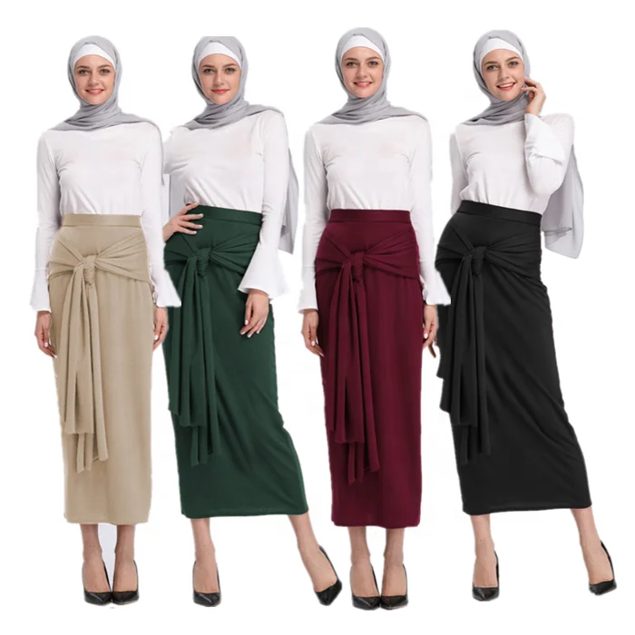 

2019 best selling sexy girl skirt muslim women long maxi skirt