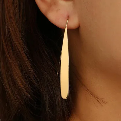 

Long stud alloy long temperament female simple joker ear line long earrings
