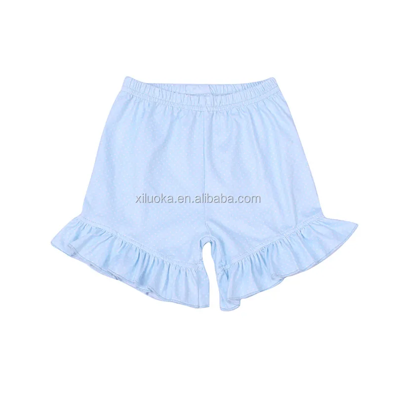 

Yiwu Factory Wholesale Sweet Little Girls Clothing Sky Blue Dots Baby Girl Pants, Picture