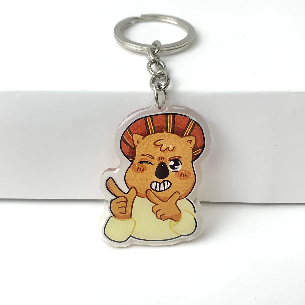 

Customized Transparent Rainbow Cute Anime Acrylic Keychain Gift Plastic Double Sided Printing Acrylic Keychain