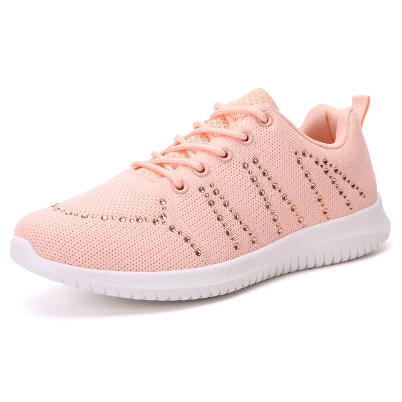 

Diamond Upper Casual Sport Running Shoes Light Weight Walking Shoes for Women