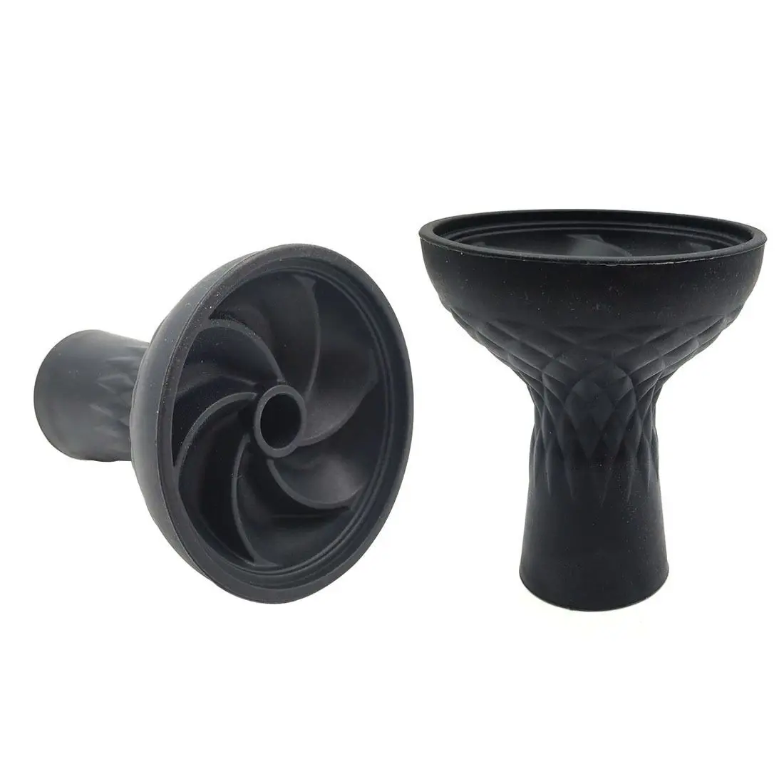 

Silicone Hookah Bowl One Hole Funnel Silicon Shisha Head GEL Phunnel Narguile Holder for Charcoal Holder Tobacco Burner, Black